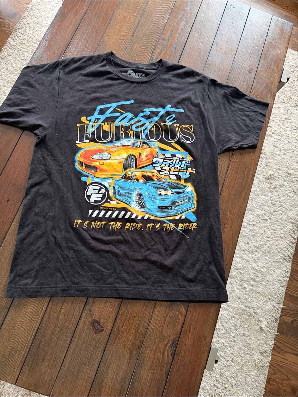 Vintage Fast And Furious T-Shirt Size L  Movie Promo Universal Studios 2001